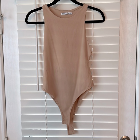 Zara Tops - Zara Nude Bodysuit